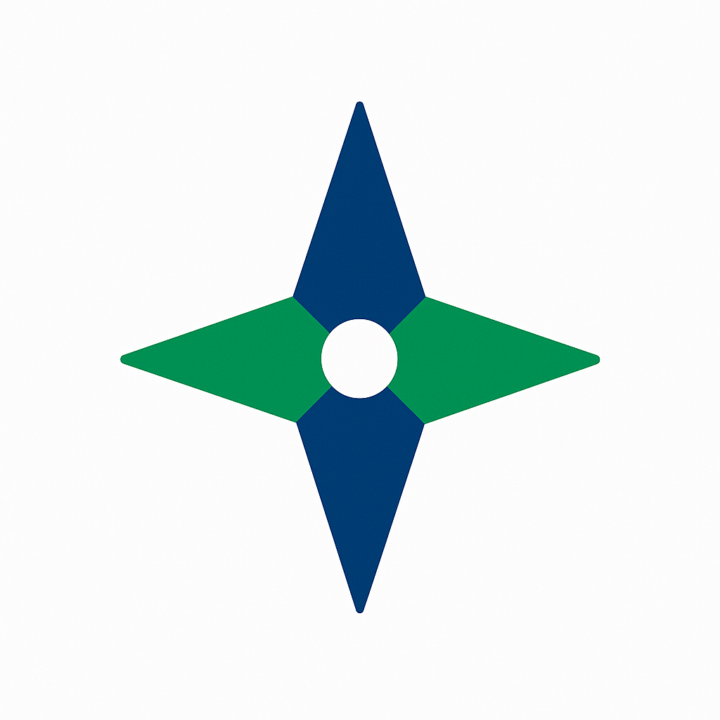 Navigate Kompas als symbool voor richting bepalen met Nibor NEXT